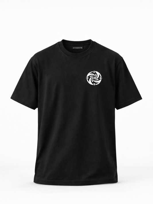 Black Oversized T-Shirt for Men – 230 GSM Cotton | UB Essential Tee