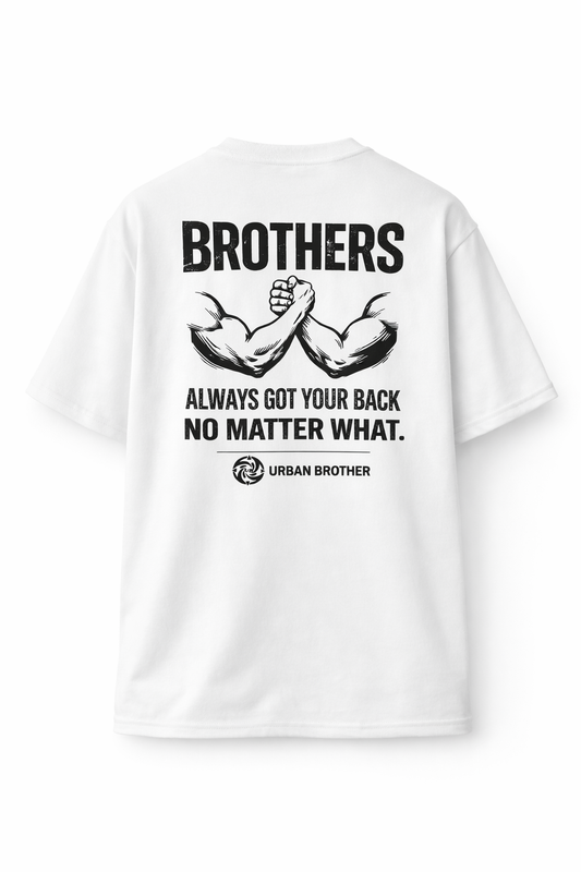 White Oversized T-Shirt for Men – 230 GSM Premium Cotton Drop Shoulder | UB Essential Tee